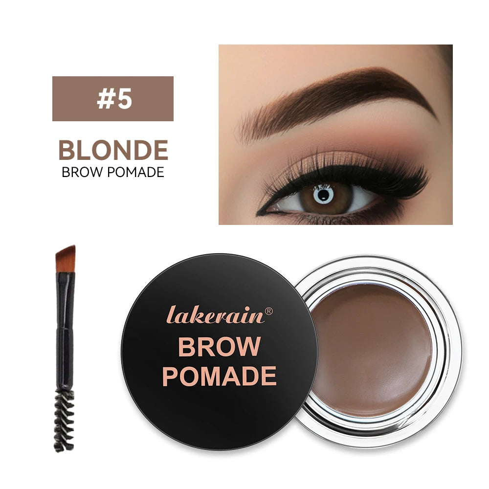 Long-lasting Eyebrow Enhancers Makeup 6 Colors Waterproof 3D Natural Eye Brow Pomade Eyebrow Gel With Brush Professional Makeup