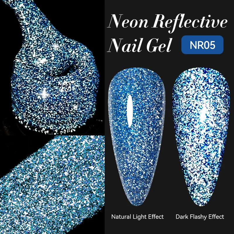 LILYCUTE 5ml Super Bright Metallic Painting Liner Gel Nail Polish UV LED Painting Gel Nail Art Drawing Stripe Pull Line UV Gel