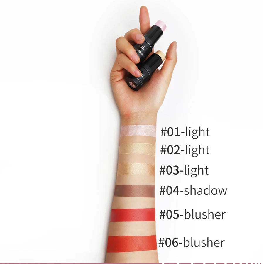 Face Contouring Bronzer Stick Multifunctional Highlighter Brightening Silkworm Blusher Rouge Cream Modify Concealer Pen Makeup