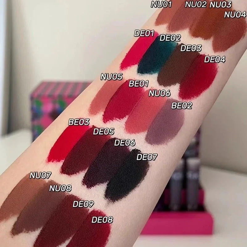 Kaleidos Velvet Matte Lip Stick Lip Cream Matte Finish Nude Colours Lip Tint Waterproof Lipgloss Long Lasting Vegan Makeup
