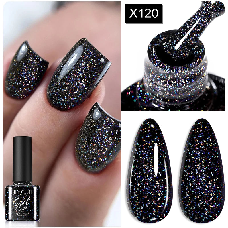 LILYCUTE 7ml Fruit Grape Purple Cat Magnetic Gel Nail Polish Vernis Semi Permanent Soak Off Colorful Gel Polish Nails Supplies