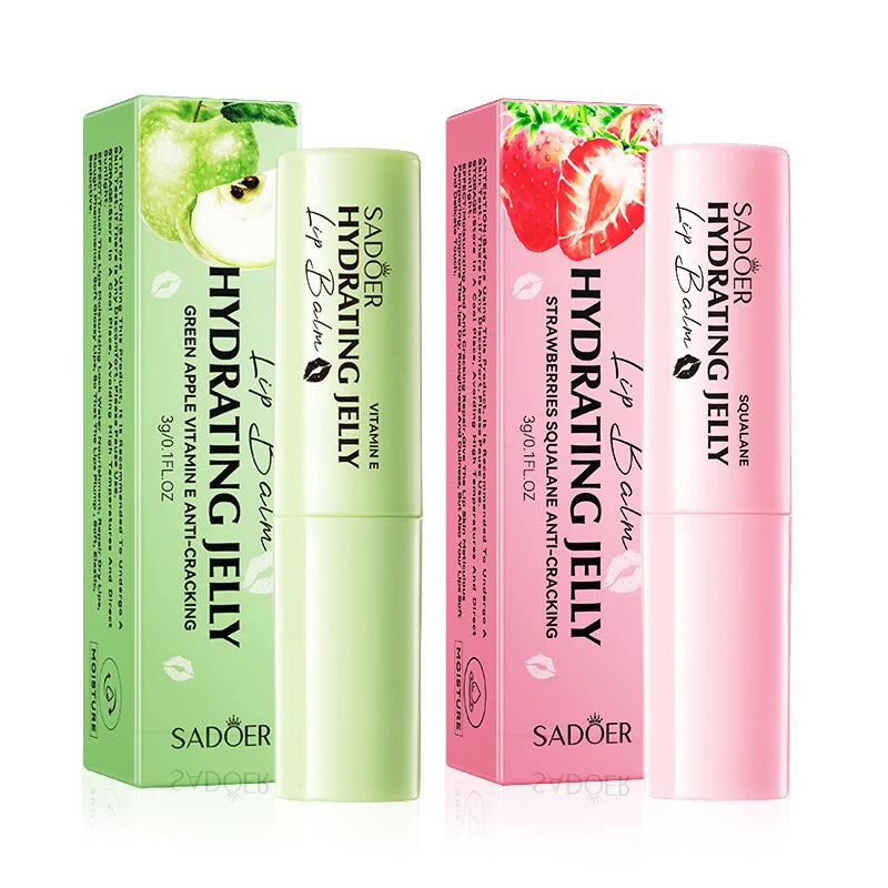 SADOER Fresh Fruit Lip Balm Moisturizing Anti Cracking Repair Nourishing Hydrating Lipstick Beauty Skin Care