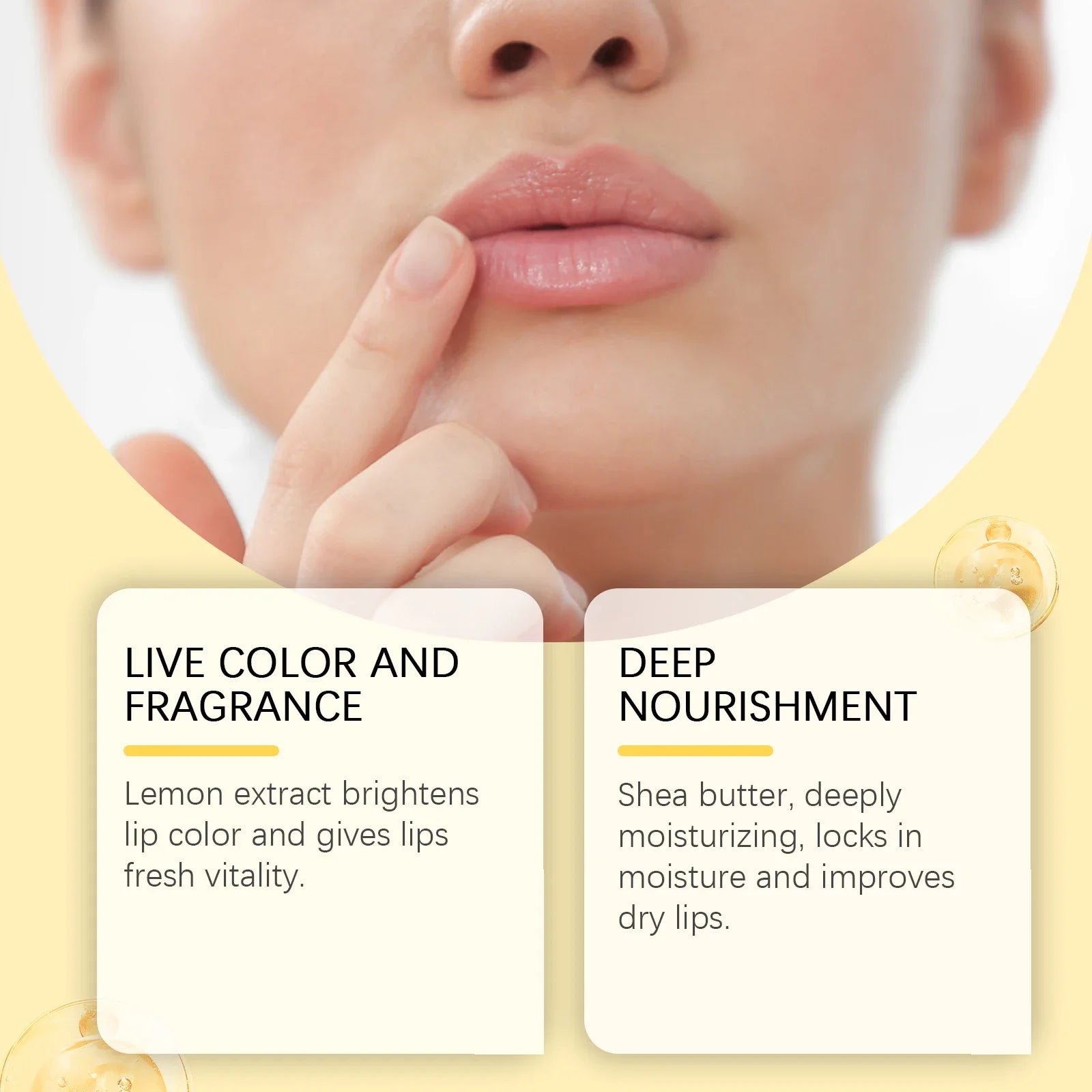 Ginger Lemon Lip Balm Mask Gloss Oil Exfoliating Clean Turmeric Dark Melanin Remove Improve Dullness Moisturizer Lip Balm Care