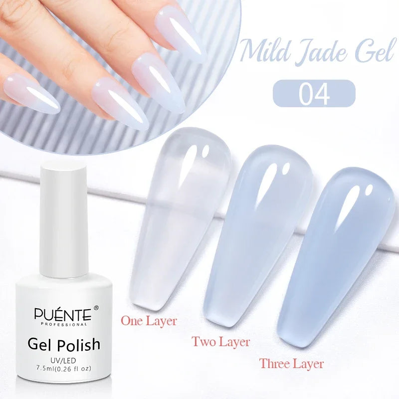 PUENTE 5ml Metallic Painting Liner Gel Polish Bright Mirror Effect Semi-Permanent UV Nail Varnish For Stunning French Nail Art