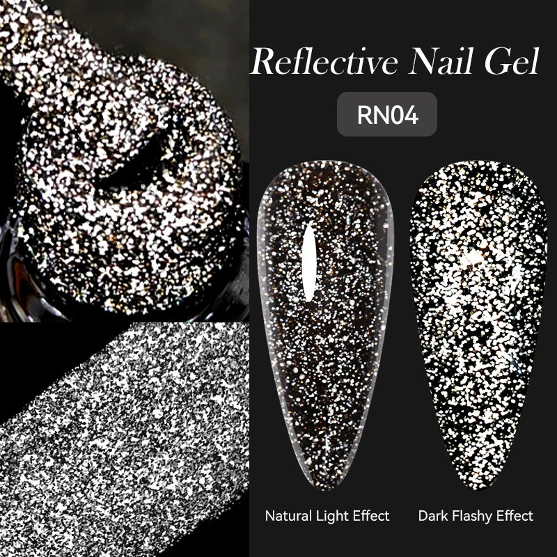 LILYCUTE 5ml Super Bright Metallic Painting Liner Gel Nail Polish UV LED Painting Gel Nail Art Drawing Stripe Pull Line UV Gel