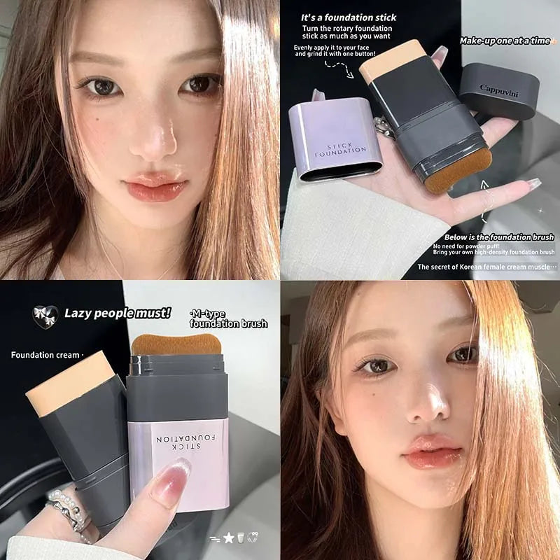 2-in-1 Concealer & Foundation Stick - Full Coverage for Acne Scars - Radiant Dewy Finish - Natural Skin-Like