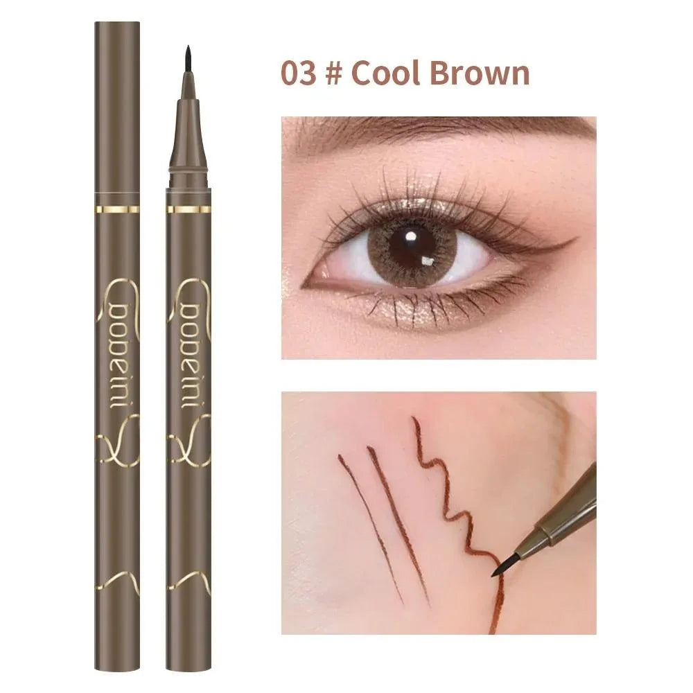 Waterproof Quick-Drying Liquid Eyeliner - Ultra-Fine Matte Finish