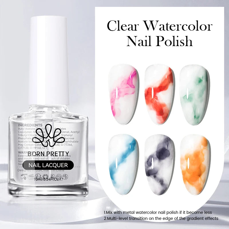 BORN PRETTY 10ml Sliver Carat Mirage Reflective Glitter Gel Nail Polish Sparkling Ultra Shine Soak Off UV Nail Art Gel Varnish