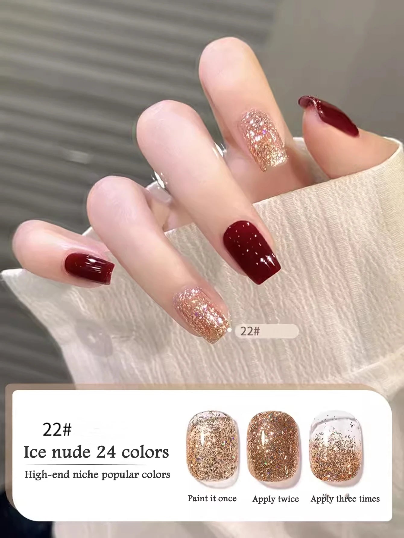 10ML 1-24PCS Milk White Jelly Gel Nail Polish Nail Art 2026 New Popular Nail Supplies UV LED Light Nails Black Red Nails