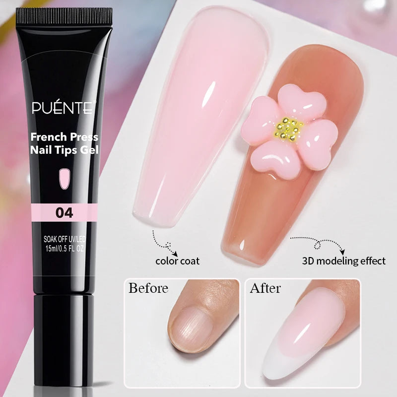 PUENTE 7.5ML Nude Shade Ceramic Cat Eye Gel Nail Polish Shiny Moonlight Cat Eye Gel Soak Off UV Semi-Permanent Nail Art Varnish