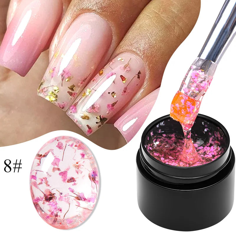 Mtssii 8ml Metallic Painting Nail Gel Polish Gold Silver Creative Elastic Nail Gel for PaintingDrawing Magic Mirror Gel Varnish