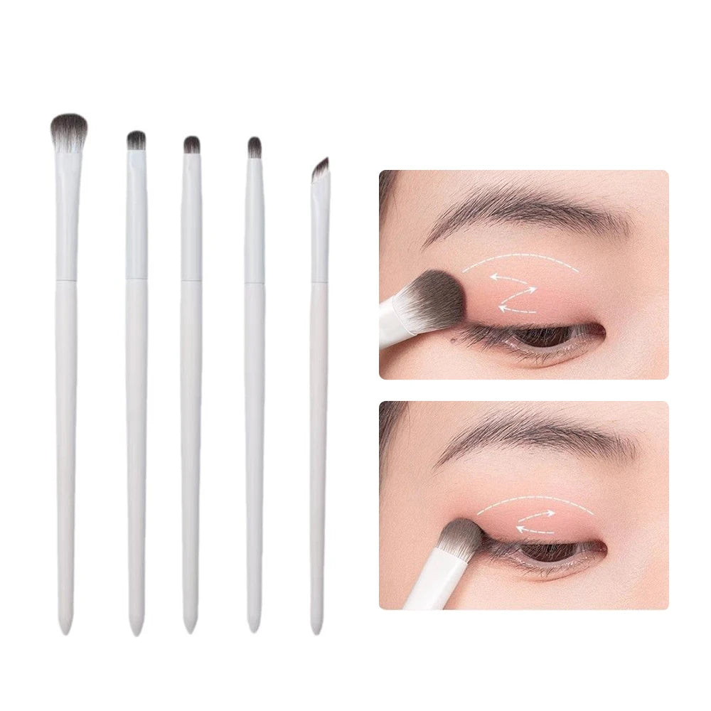 Eye Makeup Brush Set for Beginners Professional Makeup Brush, Under-Eye Detail Cosmetic Brushes Kit Eyebrow Crease Shader