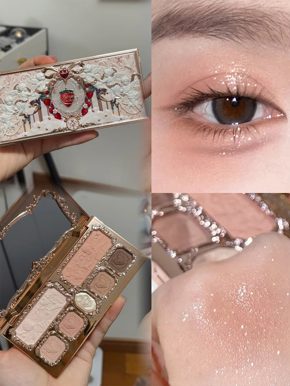 Flower Knows Chocolate Wonder-Shop 8-Color Eyeshadow Palette
