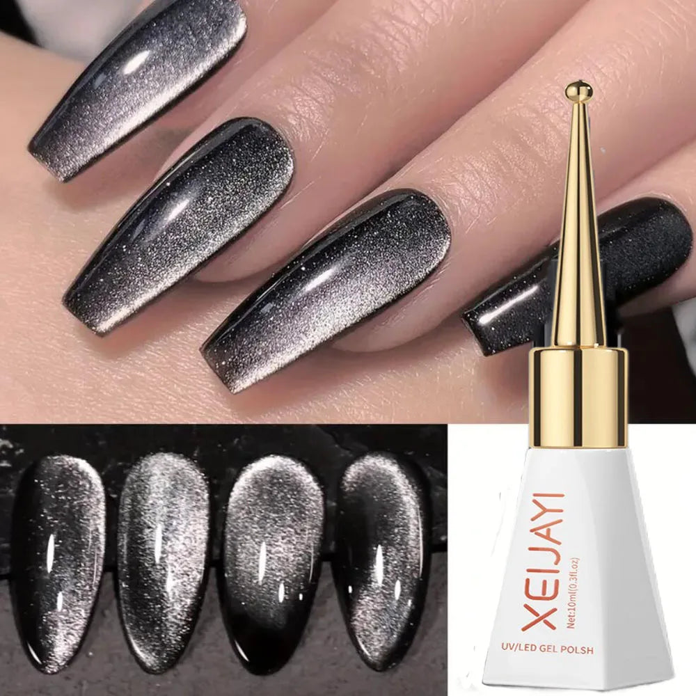 XEIJAYI Pink Cat Eye Gel Nail Polish Ceramic Magnetic Gel UV Semi-permanent Enamels Varnish Nail Supplies For Professionals Gel