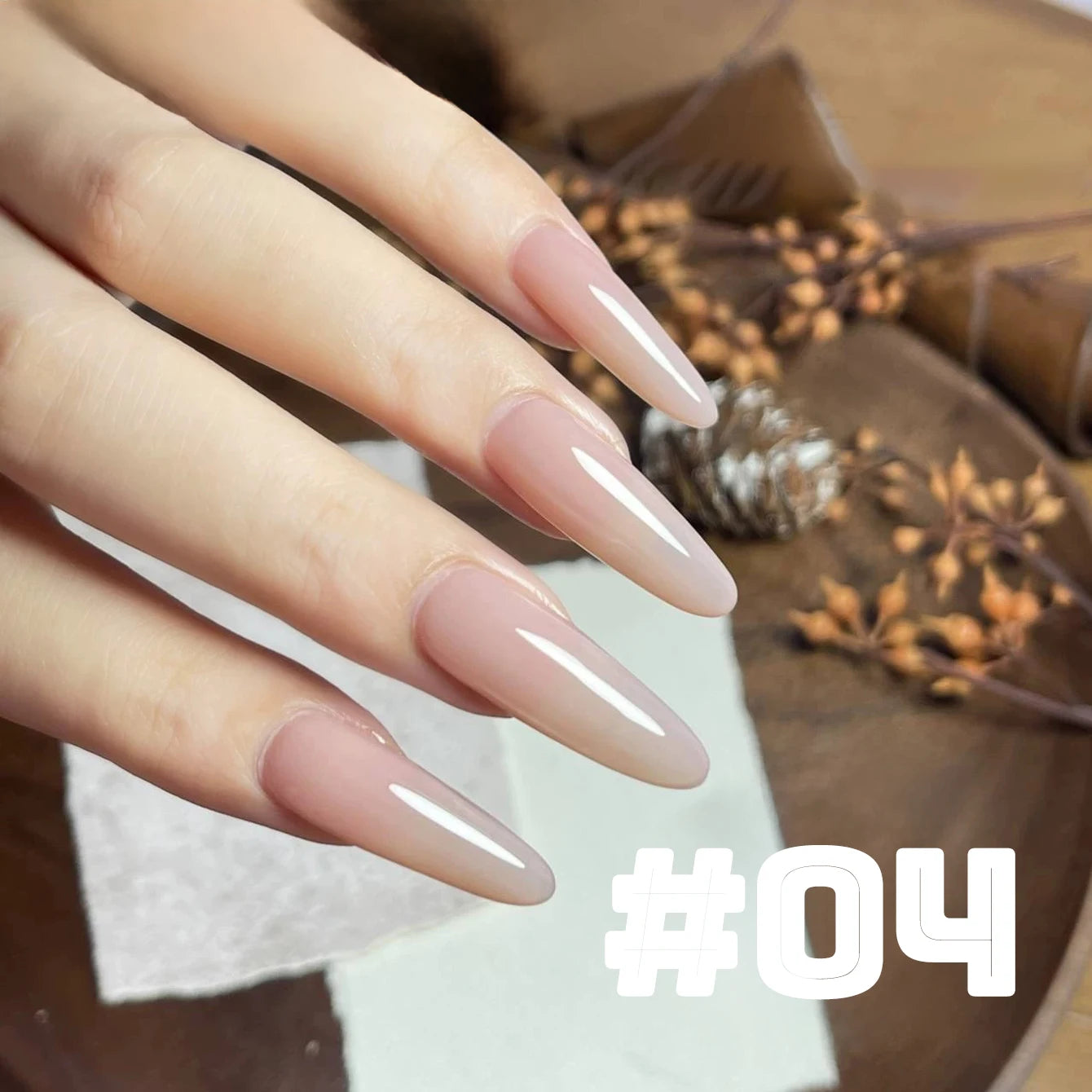 MIANEL  12ML Japanese Style Fairy Gel Nail Polish White Pink Nude Color Ice Clear Nail Polish Pink Nails Summer Nails 1-24pcs