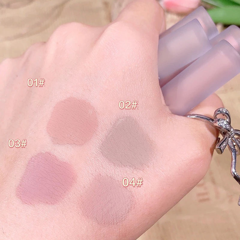 Low Saturation Matte Liquid Eye Shadow Blush Waterproof Easy To Color Brightening Natural Contouring Eyeshadow Pigment Makeup