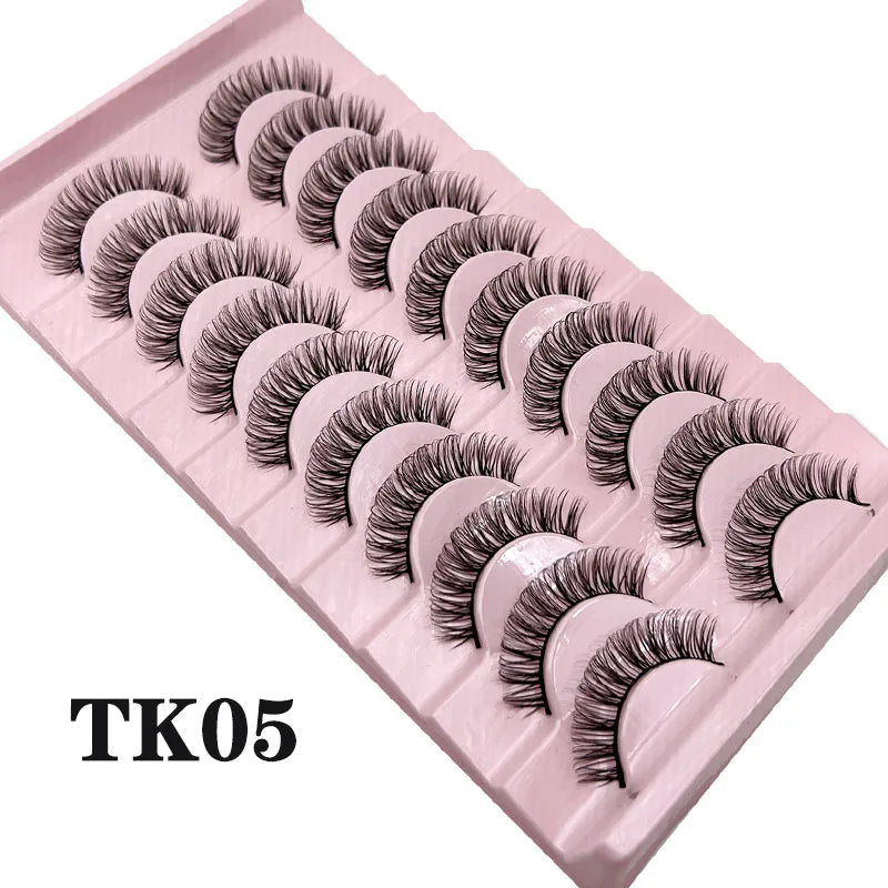 Russian Strip Lashes Makeup Lashes 25mm 3D Mink Volume Fluffy Natural False Eyelashes Thick Dramatic Mink Eyelashes Wholesale