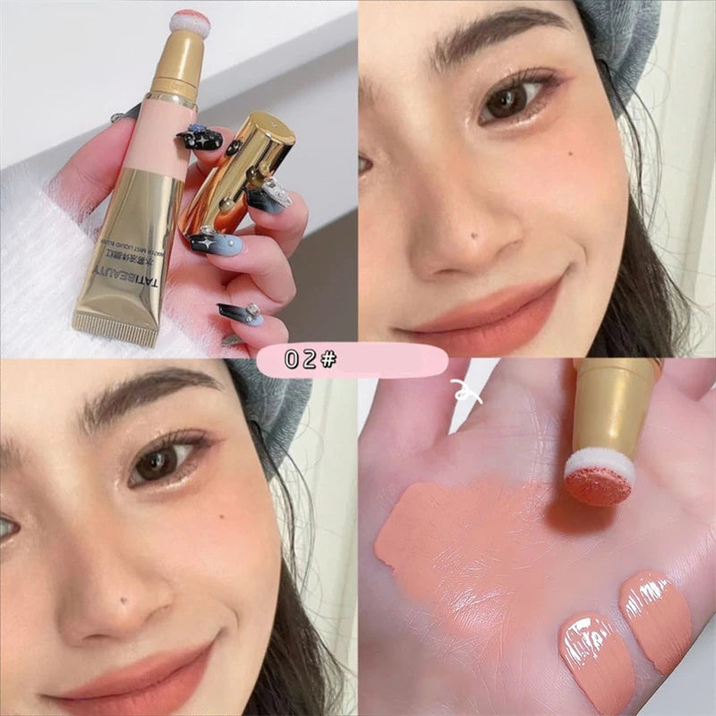Air Sense Liquid Blusher Cute Strawberry Milk Purple Blush Matte Rubor Shading Contour Brighten Korea Dupe Makeup Women Cosmetic