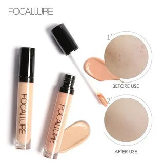 Wholesale FOCALLURE 7 Colors Face Concealer Waterproof Full Coverage Moisturizing Smooth Liquid Foundation Makeup Cosmetics