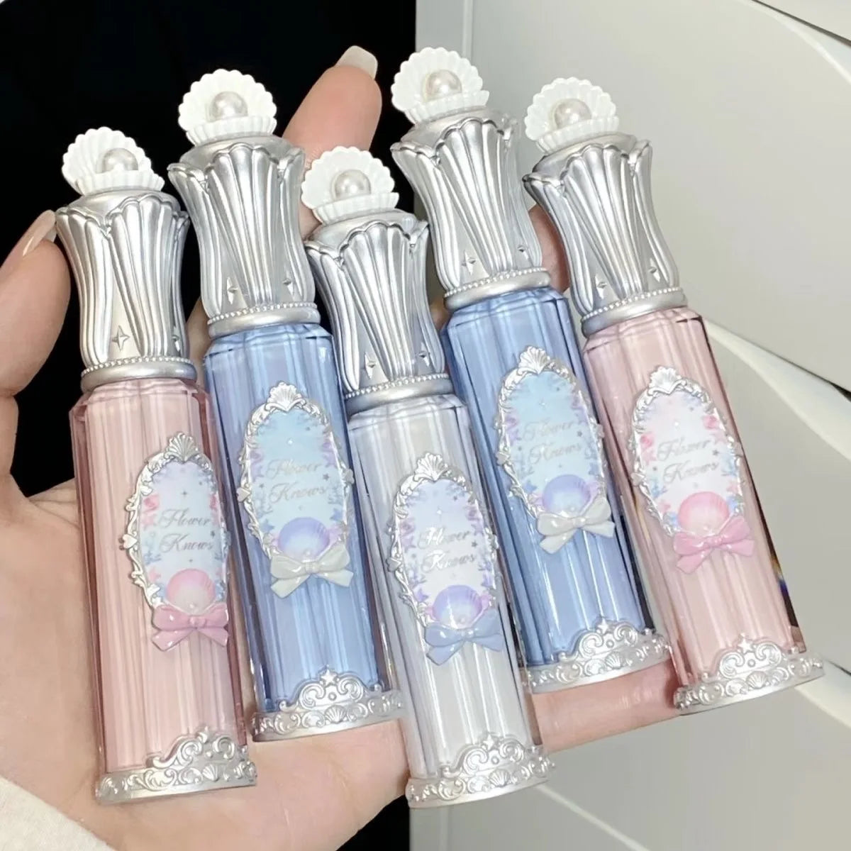 Flower Know Strawberry Rococo Cloud Liquid Lipstick Cream Lip Glaze Matte Milk Tea korean Makeup Long Lasting Lipgloss