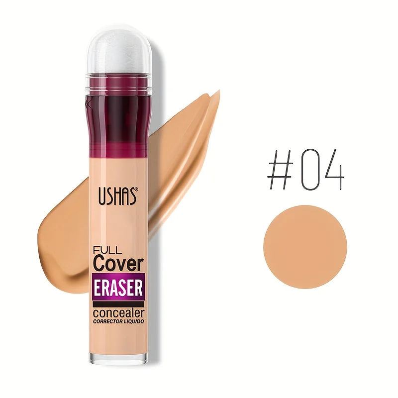 New Sponge Head Concealer for Dark Circles Freckles Acne Pigmentation and Blemishes Long Lasting Moisturizing Liquid Foundation