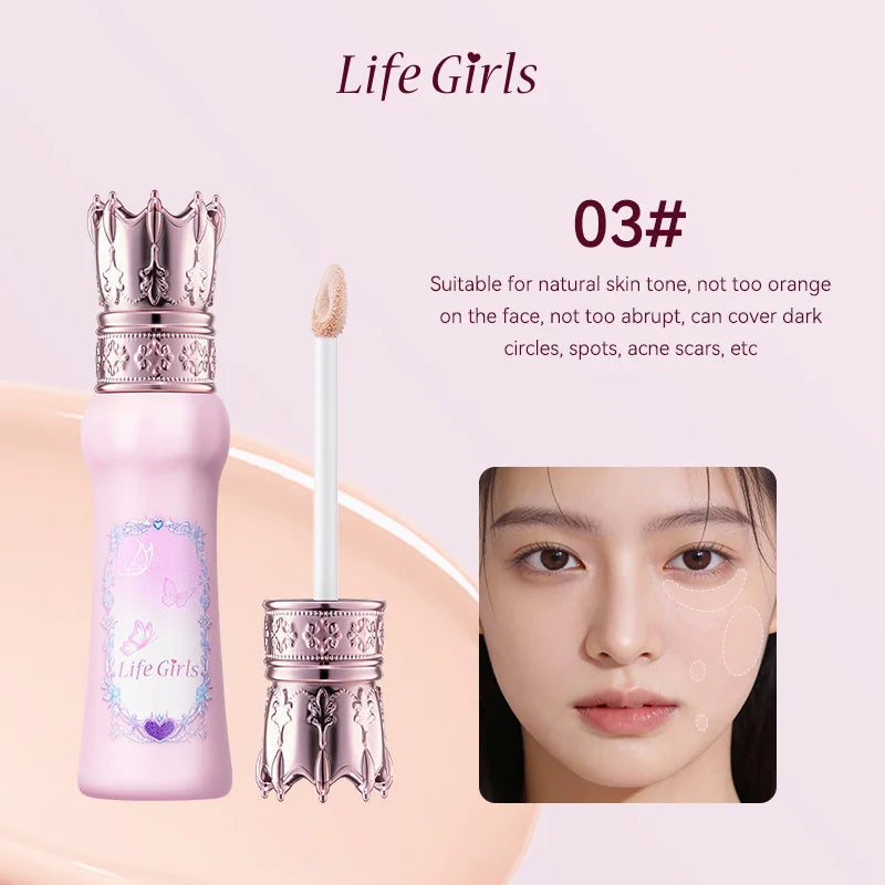 Hua Yin Ji Brightening Concealer, a fair-skinned girl's tender pink look, natural nude makeup, and a natural look,flowers