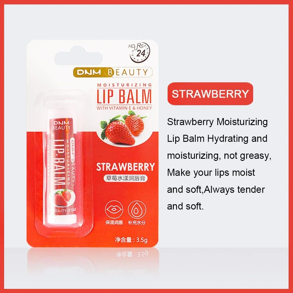 18 Sytle Fruit Lip Balm Lip Oil Moisturizing Clear Anti-Wrinkle Lipstick Long Lasting Hydrating Lipgloss Cosmetic Lip Gloss Care