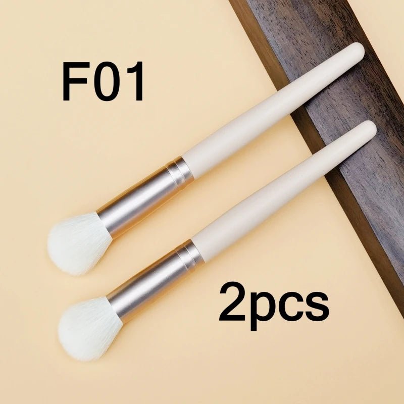 Blush Brush Bronzer Natural Goat Hair Pink Multifunctional Contour Foundation Makeup Brushes Beauty Tools