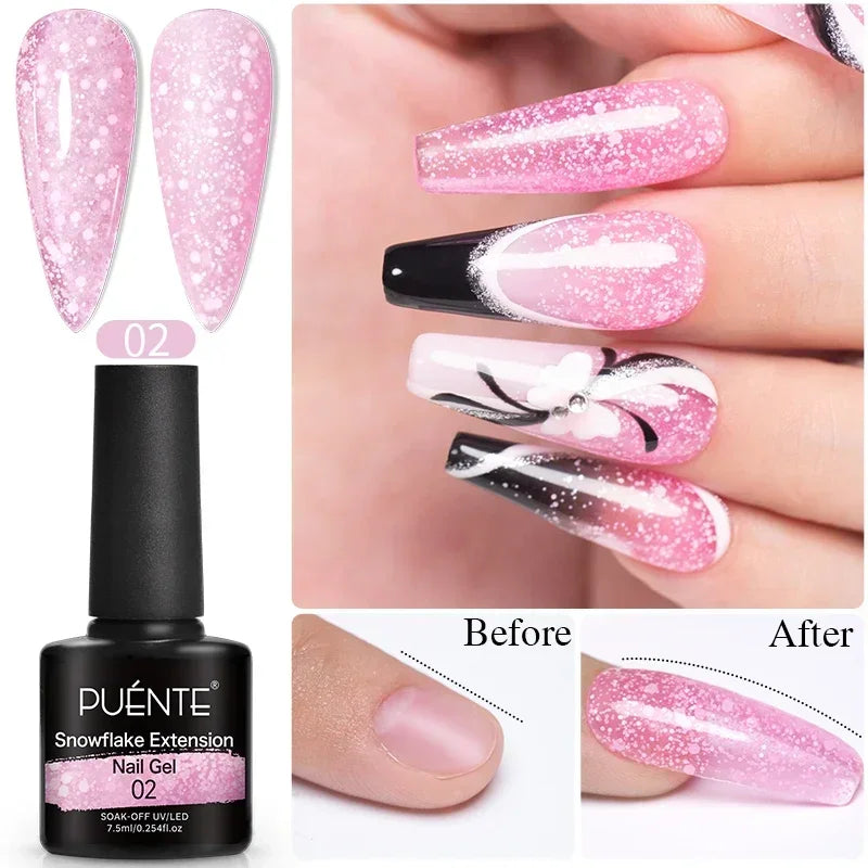 PUENTE Fruit Series Cat Magnetic Gel Nail Polish Summer Green Purple Pink Cat Eye Nail Gel Soak Off UV Semi-Permanent Varnish