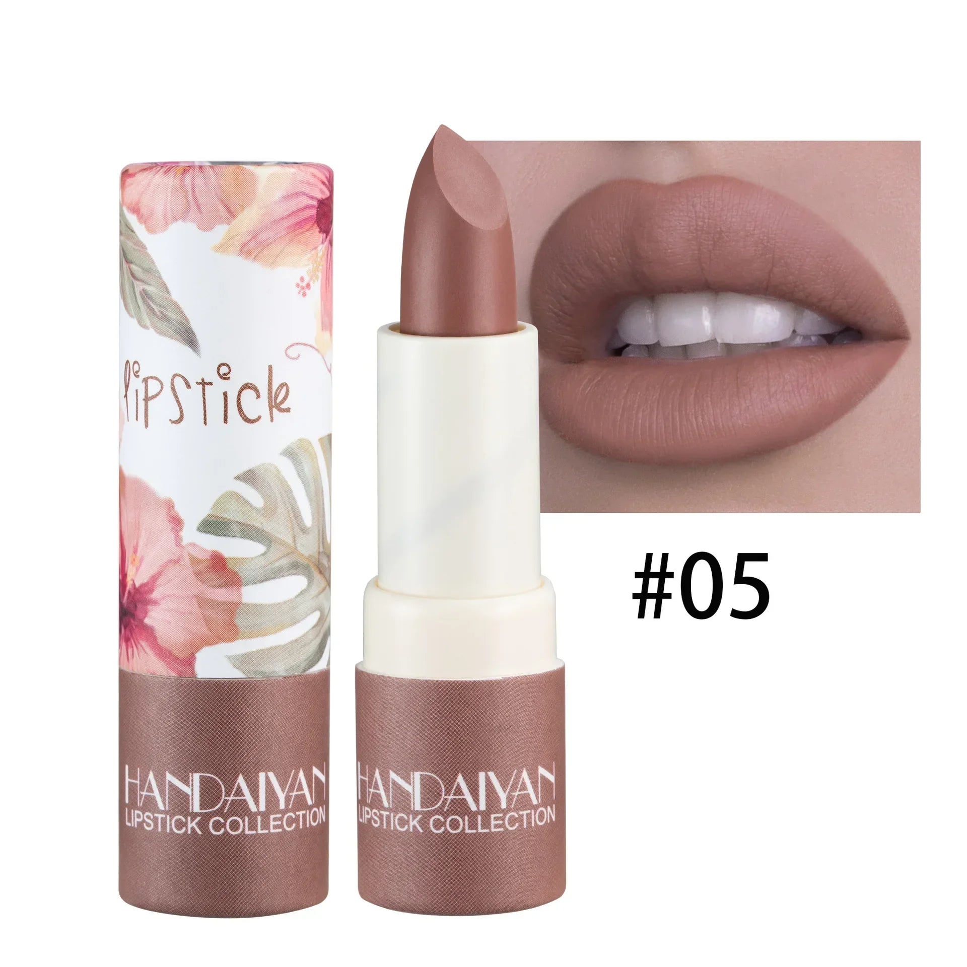 Lipstick Velvet Matte New Nude Moisturizing Tint Lip Balm Cream Pigment 8-color Luxury Lip Makeup Waterproof Cosmetic