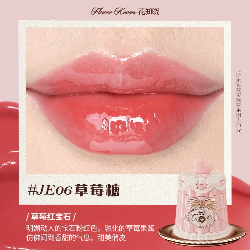 Flowerknows Strawberry Cupid Lipstick Cake Matte Velvet Lipgloss Lip Mud Makeup Korean Flower Know Lip Cream For Girls&Women