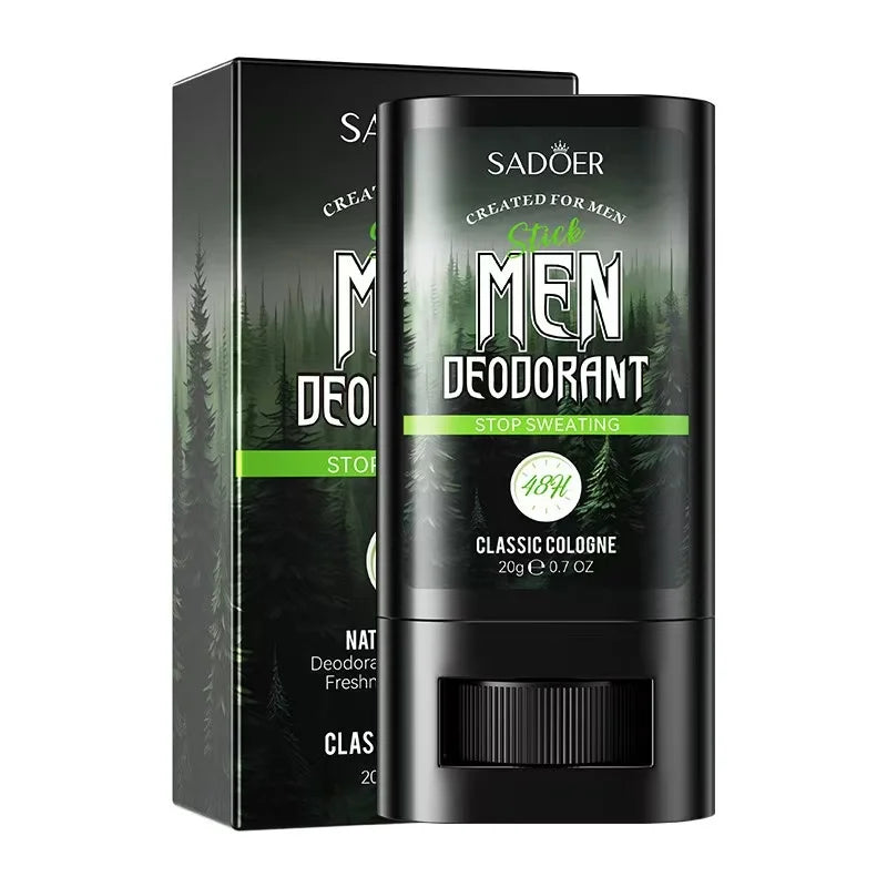 Men Sandalwood Deodorant Stick Anti Sweating Keep Drying Lasting Fragrance Remove Armpit Odor Underarm Refresh Sticks Refresh