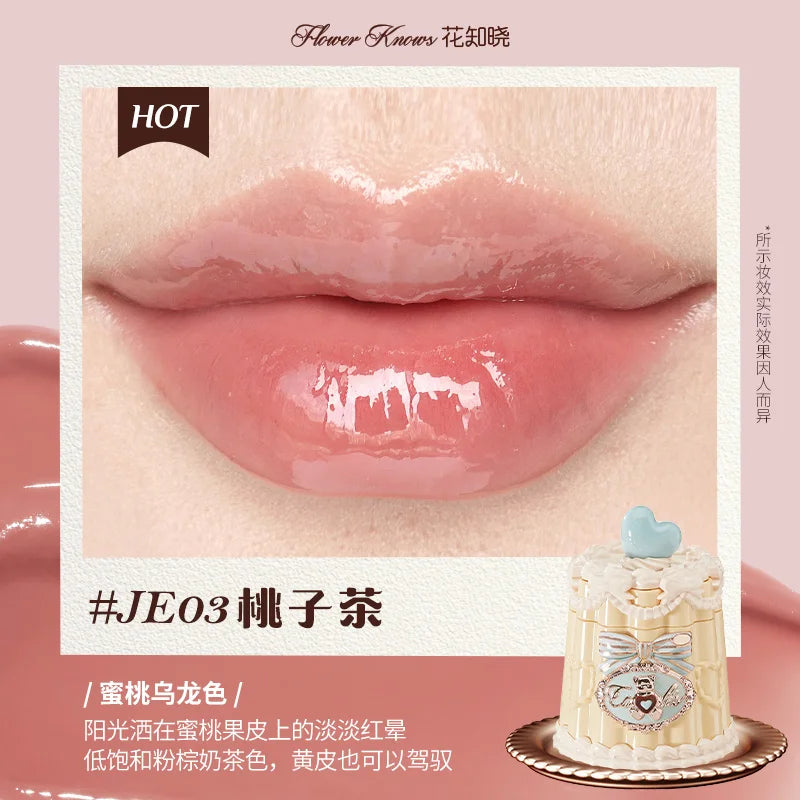 Flowerknows Strawberry Cupid Lipstick Cake Matte Velvet Lipgloss Lip Mud Makeup Korean Flower Know Lip Cream For Girls&Women