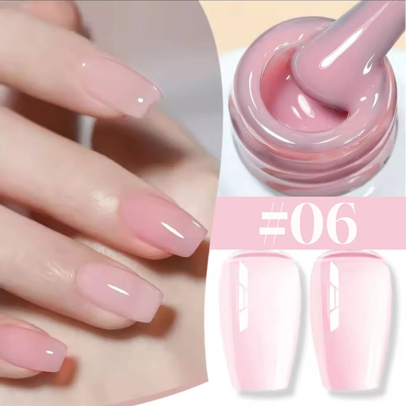 10ML 1-24PCS Milk White Jelly Gel Nail Polish Nail Art 2026 New Popular Nail Supplies UV LED Light Nails Black Red Nails