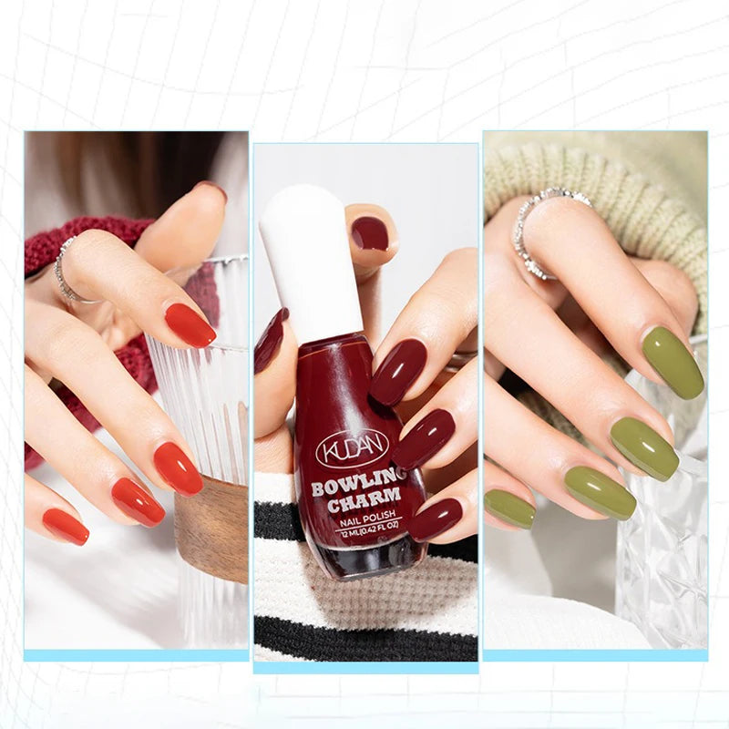 40 Colors New Nail Polish for Summer Water-based Quick Drying Tearable Nail Art Semipermanent Monochrome No Baking Lamp Varnish