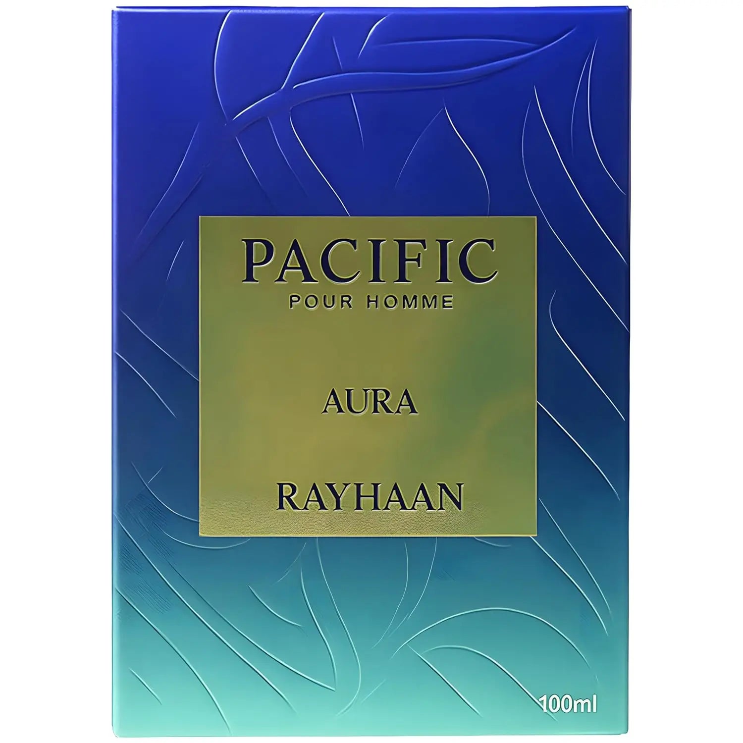 Rayhaan Pacific Aura - Citrus, Aromatic, Mint, Amber, Fresh - Eau de Parfum Spray for Men, 3.4 Ounce / 100 ml