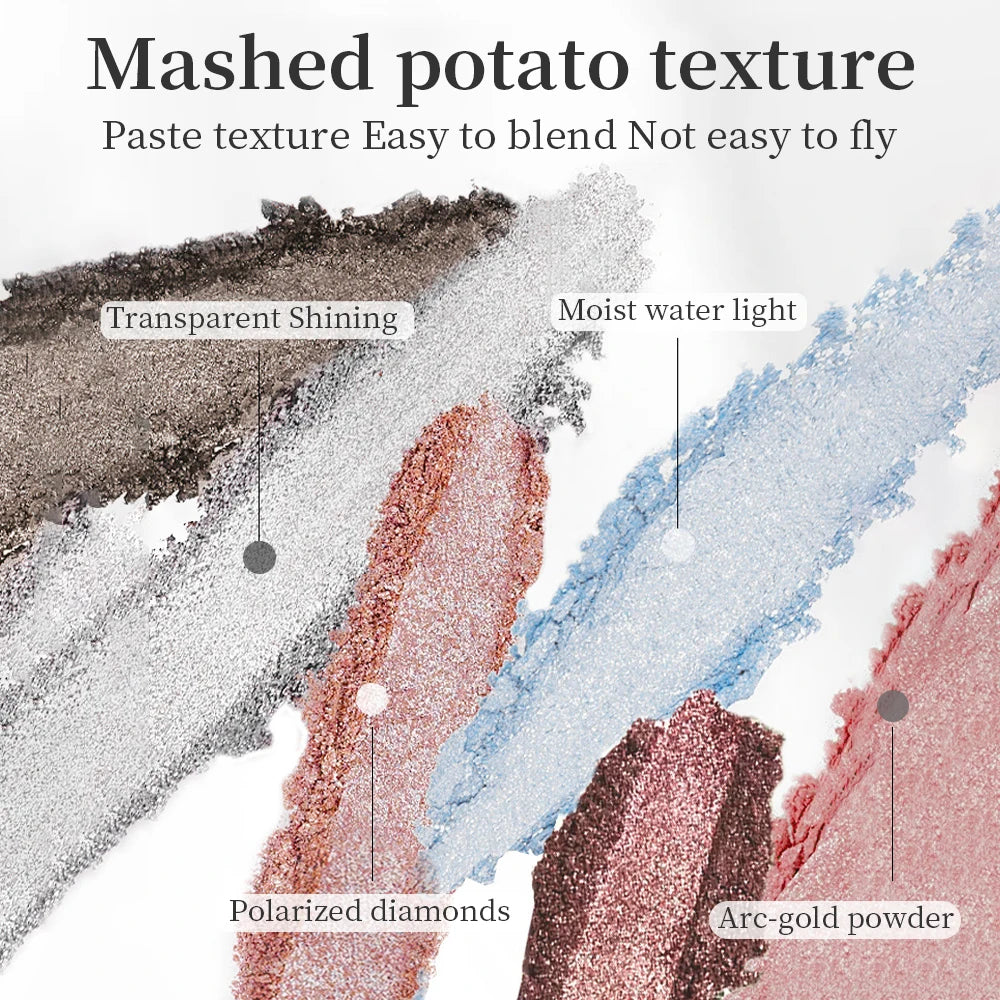Single Color Eye Shadow Pearlescent Fine Shimmer Long-lasting Makeup Color Delicate Powder Eye Shadow Palette