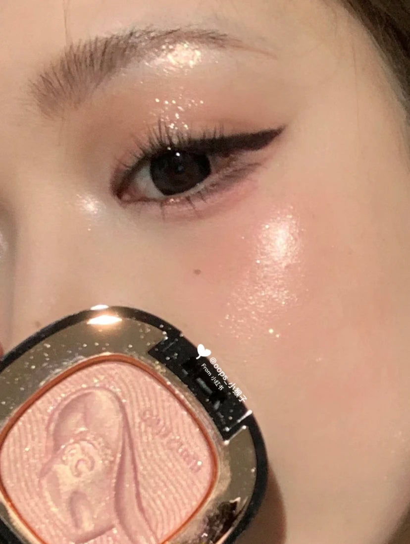 GirlsCrush Denim Series Highlight Brightening Highgloss Water Gloss Submissive Shimmer Eye Nose Powder Cosmetics 5.5g