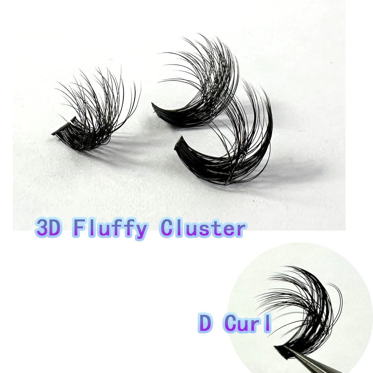 54Row 30D-100D 5D Fluffy Thick Lashes Clusters 9-16mmMix Wispy Individual Lashes Extensions Clusters DIY Makeup False Eyelashes