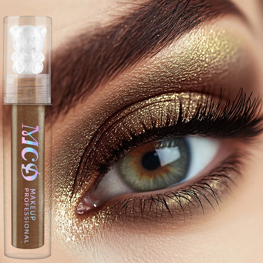 1pc Pearlescent Eyeshadow Pencil Stick Brown Eye Shadow Pen Makeup Glitter Shimmer 1pc Eye Pen Cosmetics  Waterproof without Smu