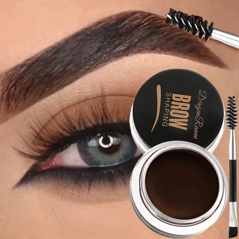 3D Wild Eyebrow Tint Cream - Waterproof Matte Brown Black Gel