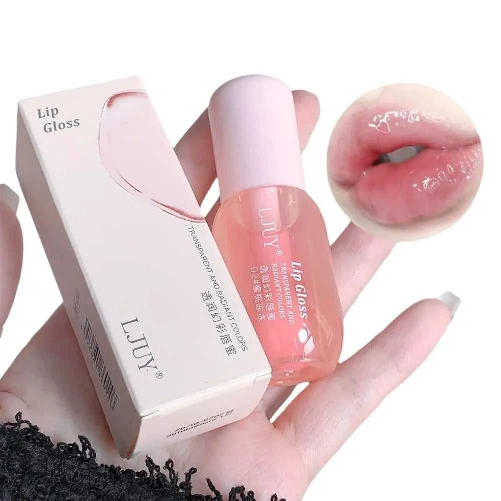 Moisturizing Lip Oil - Hydrating Transparent Jelly Lip Balm