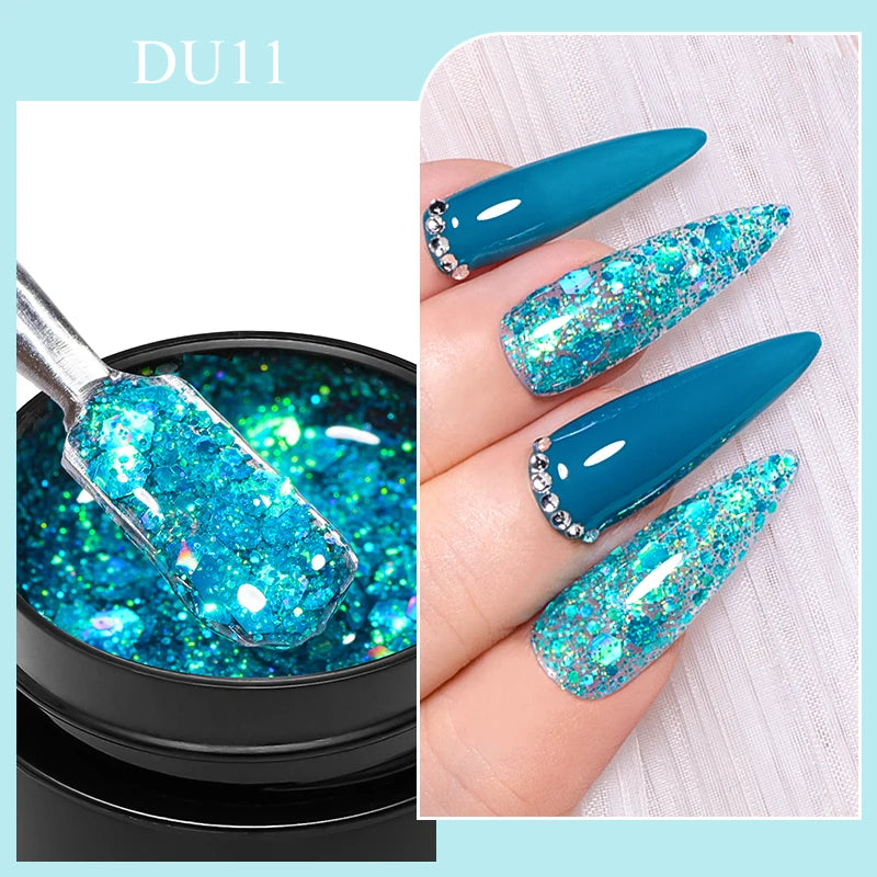 Mtssii 8ml Metallic Painting Nail Gel Polish Gold Silver Creative Elastic Nail Gel for PaintingDrawing Magic Mirror Gel Varnish