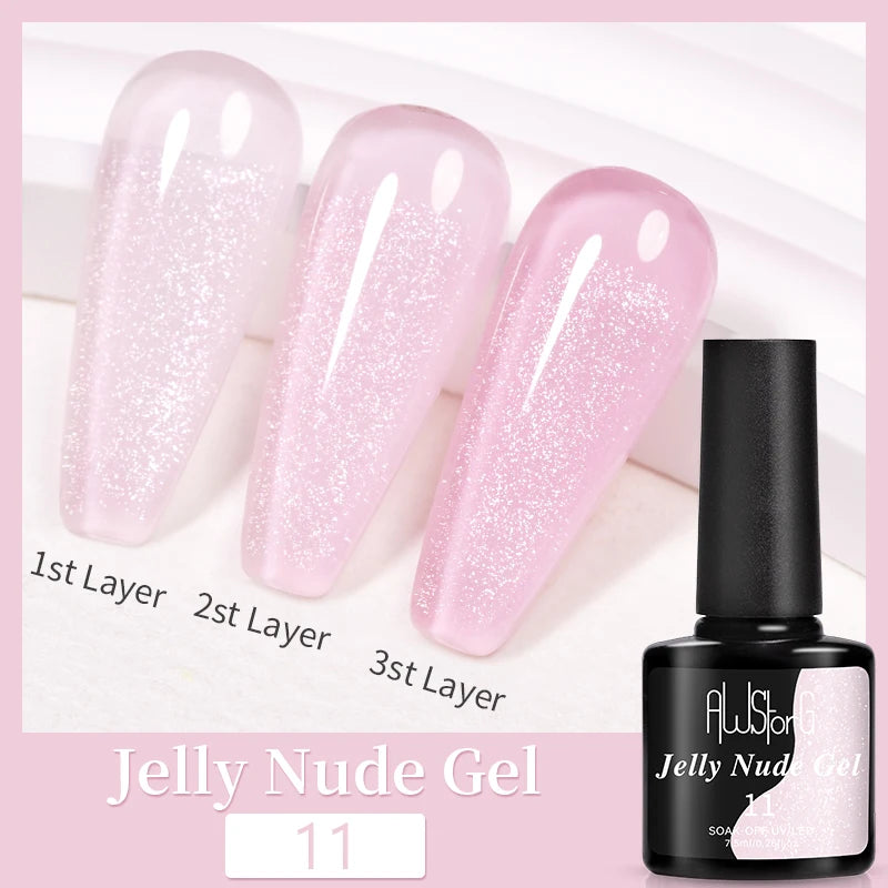AWStorG 5ML Super Silver Metallic Gel Nail Polish Metal Effect Painting Gel Chromes Varnis Semi Permanent for Nail DIY