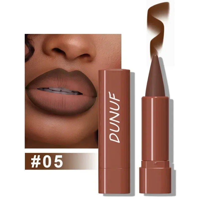 Nude Brown Lip Liner Pencil Velvet Matte Lipstick Lasting Waterproof Rendering Non-stick Cup Makeup Lips Liner Woman Cosmetics