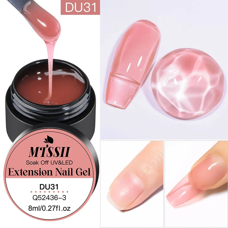 Mtssii 8ml Metallic Painting Nail Gel Polish Gold Silver Creative Elastic Nail Gel for PaintingDrawing Magic Mirror Gel Varnish