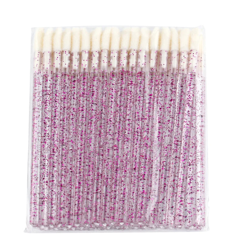 Lanjinglin 5/50 Pcs Lip Brush Reusable Makeup Brushes Lipstick Applicator Wands Eyelashes Extension Tool Beauty Accessories