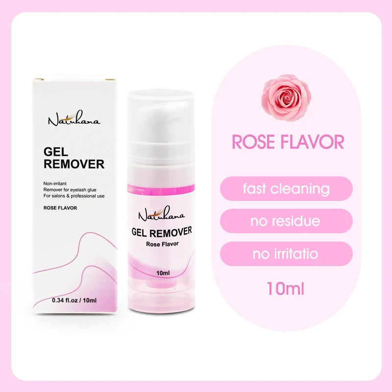NATUHANA 10g/15g Grafting Eyelash Extension Glue Cream Remover Non-irritating Plant Lashes Gel Remover Adhesive for Makeup Tools