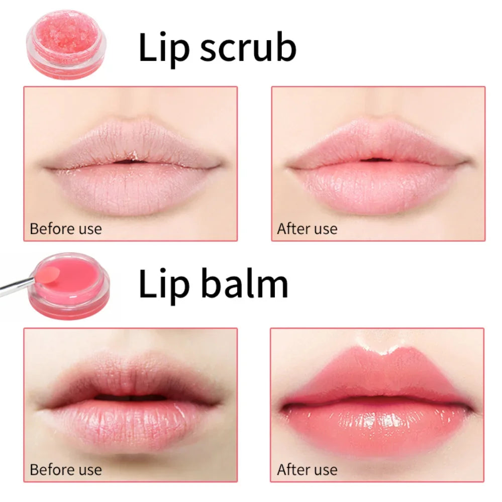 Vegan Fruit Lip Scrub Lipstick 2 in 1 Moustirzing Lip Balm Private Label Custom Logo Sugar Lip Scrub