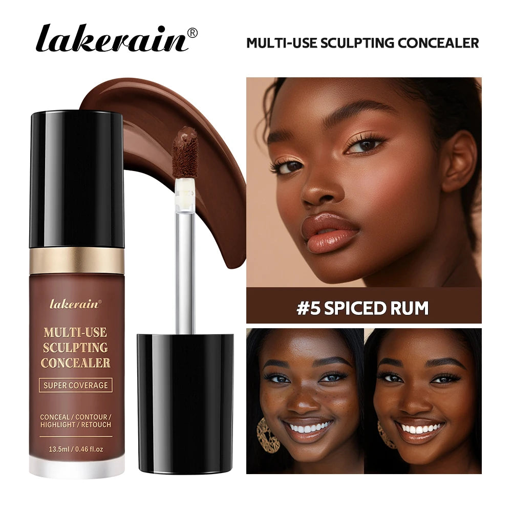 Waterproof Liquid Concealer Matte High Coverage Oil Control Cover Acne Dark Circles Foundation Modify Face Contouring Cosmetics